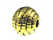 Antique Gold Plated Round Pewter Bead