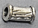 Fancy Pewter Tube Bead