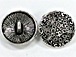 Button Clasp Pewter Bead