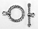 Toggle Clasp Pewter Bead