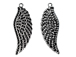 Jumbo Angel Wing Pewter Charm