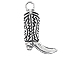 Cowboy Boot Pewter Pendant