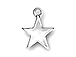 Pewter Star Charm  16x13mm