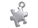 Pewter Puzzle Piece Autism Awareness Charm- (15.5 X 12mm)