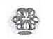 Flower Large Hole Bead Plated