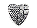 Heart Large Hole Pewter Bead