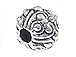 Antique Silver Fancy Large Hole Bead