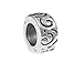 Swirl Pewter Large Hole Bead