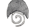 Oval Swirl Pewter Pendant 