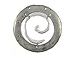 Round Swirl Pewter Pendant