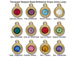 TierraCast Bright Gold Plated Pewter 6766 series Birthstone Drops, Set of 12, with Tanzanite