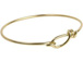 TierraCast Hand Made 12 Gauge Wire Bangle Bracelet, 7.5 inch, Bright Brass
