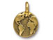10 - TierraCast Antique Gold Earth Charm