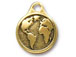 5 - TierraCast Antique Gold Earth Drop