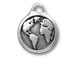 5 - TierraCast Antique Silver Earth Drop