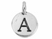 TierraCast Pewter Alphabet Charm Antique Silver Plated -  A