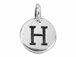 TierraCast Pewter Alphabet Charm Antique Silver Plated -  Eta