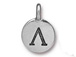 TierraCast Pewter Alphabet Charm Antique Silver Plated -  Lambda