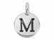 TierraCast Pewter Alphabet Charm Antique Silver Plated -  Mu