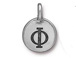 TierraCast Pewter Alphabet Charm Antique Silver Plated -  Phi