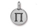 TierraCast Pewter Alphabet Charm Antique Silver Plated -  PI