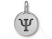 TierraCast Pewter Alphabet Charm Antique Silver Plated -  Psi