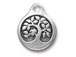 5 - TierraCast Antique Silver Bird in a Tree Drop