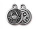 TierraCast Pewter Zodiac Sign Charms Antique Silver Plated - Cancer