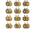  TierraCast Pewter Zodiac Sign Charms Antique Gold Plated -  Starter Set of 12