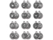  TierraCast Pewter Zodiac Sign Charms Antique Silver Plated -  Starter Set of 12