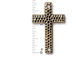 4 - TierraCast Oxidized Brass Finish Pewter Hammertone Cross Link 40mm