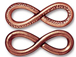 4 - TierraCast Antique Copper Plated Pewter Infinity Link