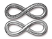 4 - TierraCast Antique Pewter Infinity Link