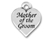 Pewter Heart with Mother of the Groom Charm