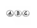  Pewter Alphabet Bead  <i><u>Antiqued White Bronze Plate</i></u> Plated -  Starter Set of 100 Beads