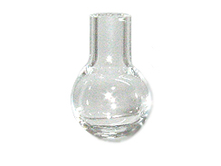 Light Bulb Shape    (Silvertone cap & plaster stopper included)
