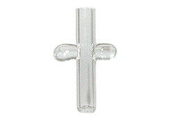  Cross (Clear) Shape    (Silvertone cap & plaster stopper included)