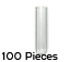 Plain Tube Shape (Pack of 1000)   (Silvertone cap & plaster stopper included)