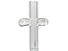  Cross (Clear) Shape    (Silvertone cap & plaster stopper included)