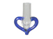 Colored Open Heart (Asstd Colors)    (Silvertone cap & plaster stopper included)