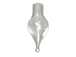 Tear Drop Shape    (Silvertone cap & plaster stopper included)