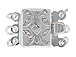 Sterling Silver 3 Strand Filigree Clasp