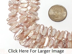 Biwa Pearls - Pink Grade AAA