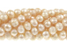 Faceted Pearl - Light Peach