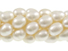 11x9mm Oblong Freshwater Pearl - White 