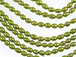 8x6mm Oblong Freshwater Pearl - Bright Green 
