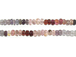 Faceted Multi- Spinel Rondelles