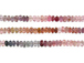 Faceted Multi- Spinel Rondelles