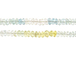 Faceted Multi-ed Aquamarine Rondelles
