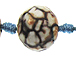 16mm MultiTone Faceted Round Fire Agate Gemstone Bead Strand